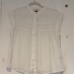 Cotton button front blouse